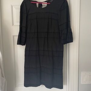 J. Crew Black eyelet dress